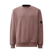 Diagonal Raised Fleece Crew Neck Sweatshirt C.p. Company , Pink , Here...