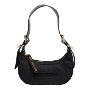 Stijlvolle Hobo Tas met Verstelbare Band Love Moschino , Black , Dames