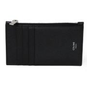 Pre-owned Leather wallets Celine Vintage , Black , Dames