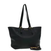 Pre-owned Leather shoulder-bags Miu Miu Pre-owned , Black , Dames