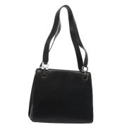 Pre-owned Leather shoulder-bags Salvatore Ferragamo Pre-owned , Black ...