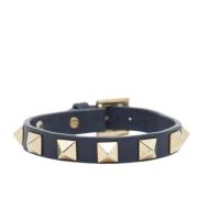 Pre-owned Leather bracelets Valentino Vintage , Blue , Dames