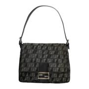 Pre-owned Canvas fendi-bags Fendi Vintage , Gray , Dames