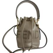 Pre-owned Leather fendi-bags Fendi Vintage , Gray , Dames