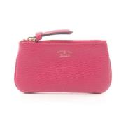 Pre-owned Leather wallets Gucci Vintage , Pink , Dames