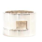 Pre-owned Metal rings Gucci Vintage , Gray , Dames