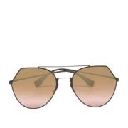 Pre-owned Metal sunglasses Fendi Vintage , Brown , Dames