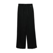 Zwarte rechte broek voor vrouwen Herno , Black , Dames