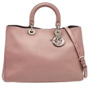 Pre-owned Leather totes Dior Vintage , Pink , Dames