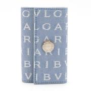 Pre-owned Canvas key-holders Bvlgari Vintage , Blue , Dames