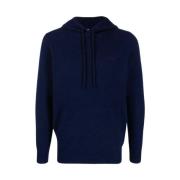 Blauw Navy Lamswool Trui MC2 Saint Barth , Blue , Heren