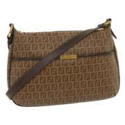 Pre-owned Coated canvas fendi-bags Fendi Vintage , Brown , Dames