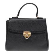 Pre-owned Leather handbags Versace Pre-owned , Black , Dames