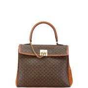 Pre-owned Canvas handbags Celine Vintage , Brown , Dames