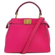 Pre-owned Leather fendi-bags Fendi Vintage , Pink , Dames