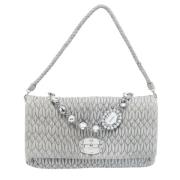 Pre-owned Leather shoulder-bags Miu Miu Pre-owned , Gray , Dames