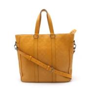 Pre-owned Leather shoulder-bags Louis Vuitton Vintage , Yellow , Heren