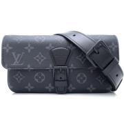 Pre-owned Canvas shoulder-bags Louis Vuitton Vintage , Black , Dames