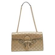 Pre-owned Leather gucci-bags Gucci Vintage , Yellow , Dames