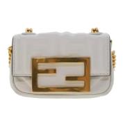 Pre-owned Leather fendi-bags Fendi Vintage , White , Dames