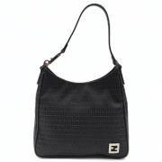 Pre-owned Leather fendi-bags Fendi Vintage , Black , Dames