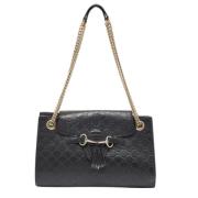 Pre-owned Leather gucci-bags Gucci Vintage , Black , Dames