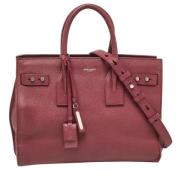 Pre-owned Leather totes Yves Saint Laurent Vintage , Red , Dames