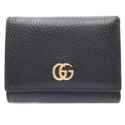 Pre-owned Leather wallets Gucci Vintage , Black , Dames