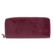 Pre-owned Leather wallets Louis Vuitton Vintage , Pink , Dames