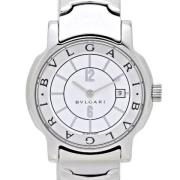 Pre-owned Stainless Steel watches Bvlgari Vintage , White , Dames