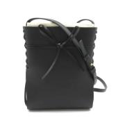 Pre-owned Leather shoulder-bags Loewe Pre-owned , Black , Dames