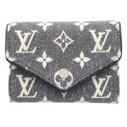 Pre-owned Denim wallets Louis Vuitton Vintage , Gray , Dames