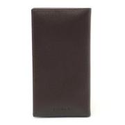 Pre-owned Leather wallets Bvlgari Vintage , Brown , Heren