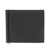 Pre-owned Leather wallets Gucci Vintage , Black , Heren