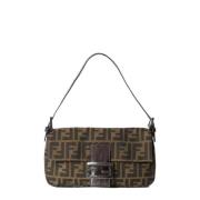 Pre-owned Canvas fendi-bags Fendi Vintage , Brown , Dames