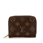 Pre-owned Canvas wallets Louis Vuitton Vintage , Brown , Dames