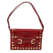 Pre-owned Leather fendi-bags Fendi Vintage , Red , Dames