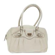 Pre-owned Leather handbags Salvatore Ferragamo Pre-owned , Beige , Dam...