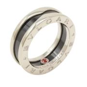 Pre-owned Metal rings Bvlgari Vintage , Black , Dames