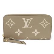 Pre-owned Leather wallets Louis Vuitton Vintage , Gray , Dames