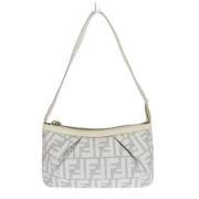 Pre-owned Canvas fendi-bags Fendi Vintage , White , Dames