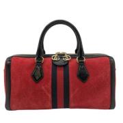 Pre-owned Suede gucci-bags Gucci Vintage , Red , Dames