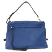 Pre-owned Leather shoulder-bags Loewe Pre-owned , Blue , Dames