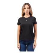 Zwarte T-shirt met Double B-monogram Hugo Boss , Black , Dames