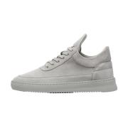 Low Top Suede All Grey Filling Pieces , Gray , Heren