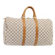 Pre-owned Canvas travel-bags Louis Vuitton Vintage , White , Dames