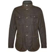 Ogston Waxed Jacket Barbour , Green , Heren