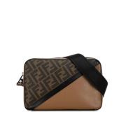 Pre-owned Canvas shoulder-bags Fendi Vintage , Brown , Dames