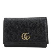 Pre-owned Leather wallets Gucci Vintage , Black , Dames