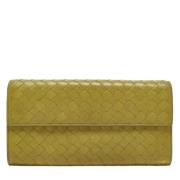 Pre-owned Leather wallets Bottega Veneta Vintage , Green , Dames